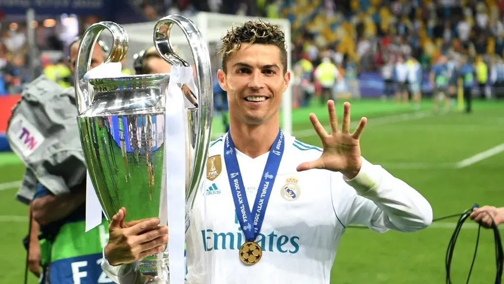 Cristiano Ronaldo venceu 5x a Champions League. Foto: Michael Regan/Getty Images