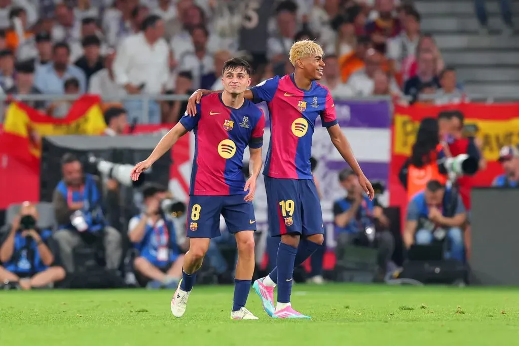 Lamine Yamal pode ganhar seu primeiro título da La Liga. Foto: Fran Santiago/Getty Images