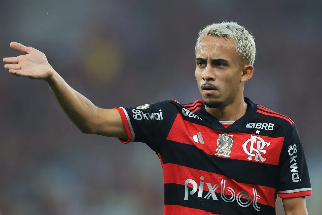 Matheus Gonçalves pelo Flamengo. (Photo by Buda Mendes/Getty Images)