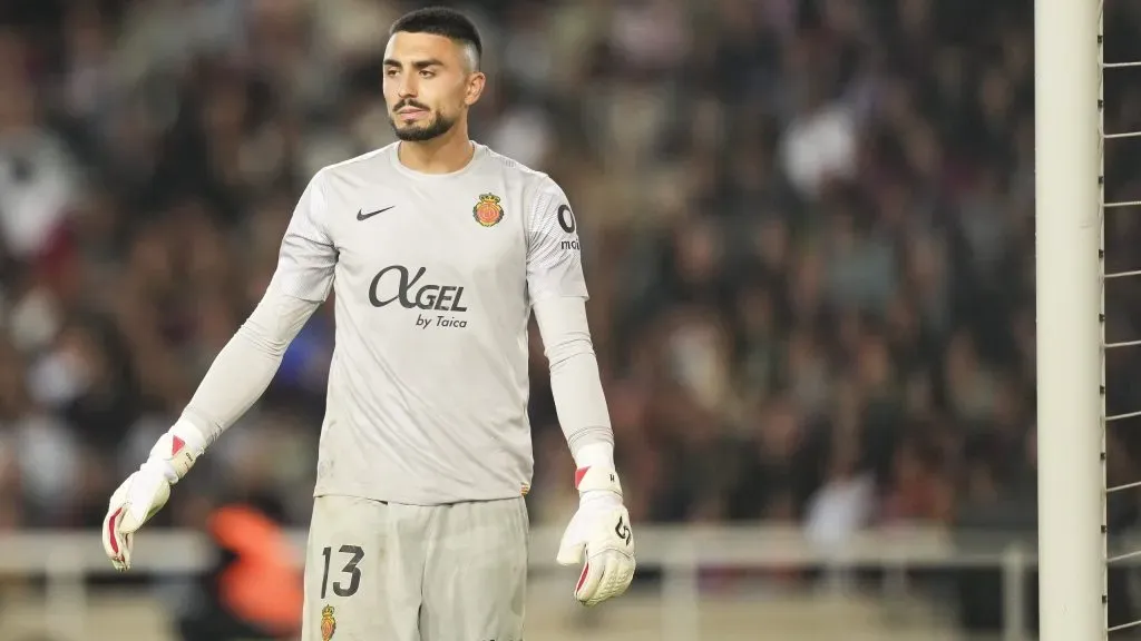 Leo Román em jogo do Mallorca. Foto: Alex Caparros/Getty Images