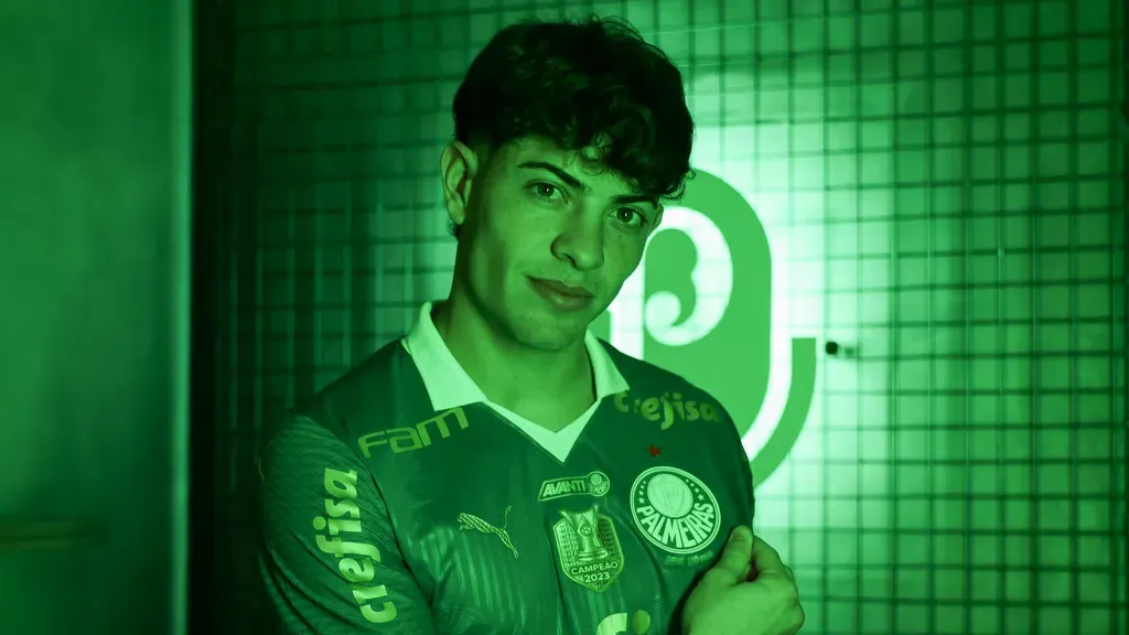 Agustín Giay chegou em julho de 2024. Foto: Fabio Menotti/Palmeiras