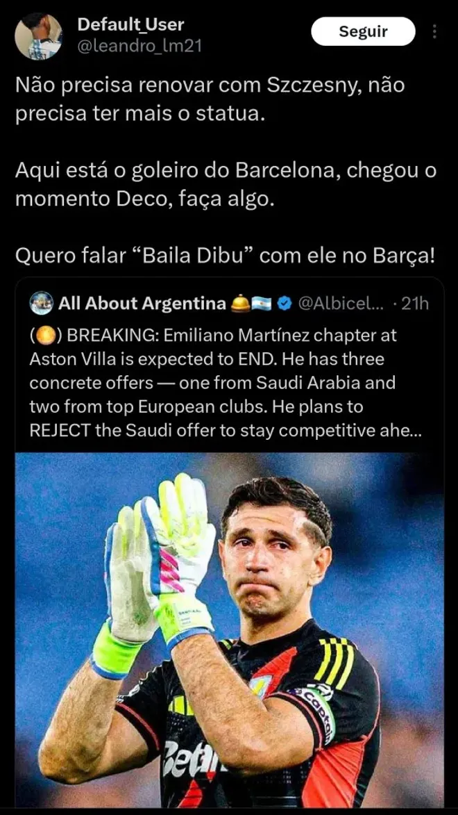Repercussão via X