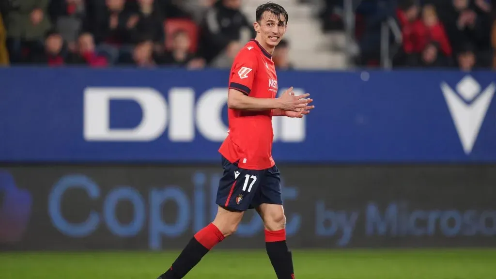 Ante Budimir em jogo do Osasuna. Foto: Juan Manuel Serrano Arce/Getty Images