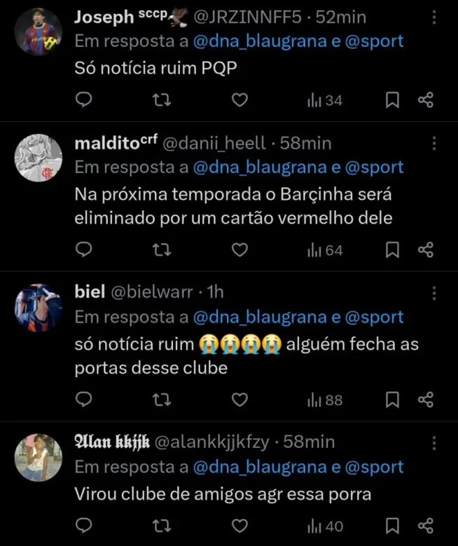 Repercussão via X