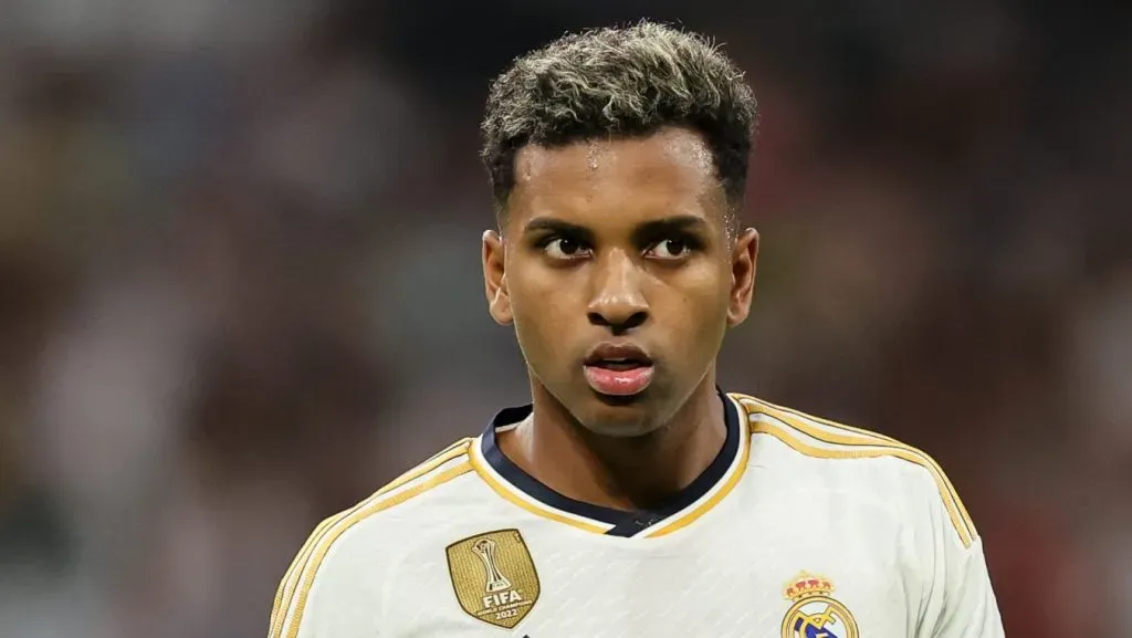Rodrygo em ação pelo Real Madrid.