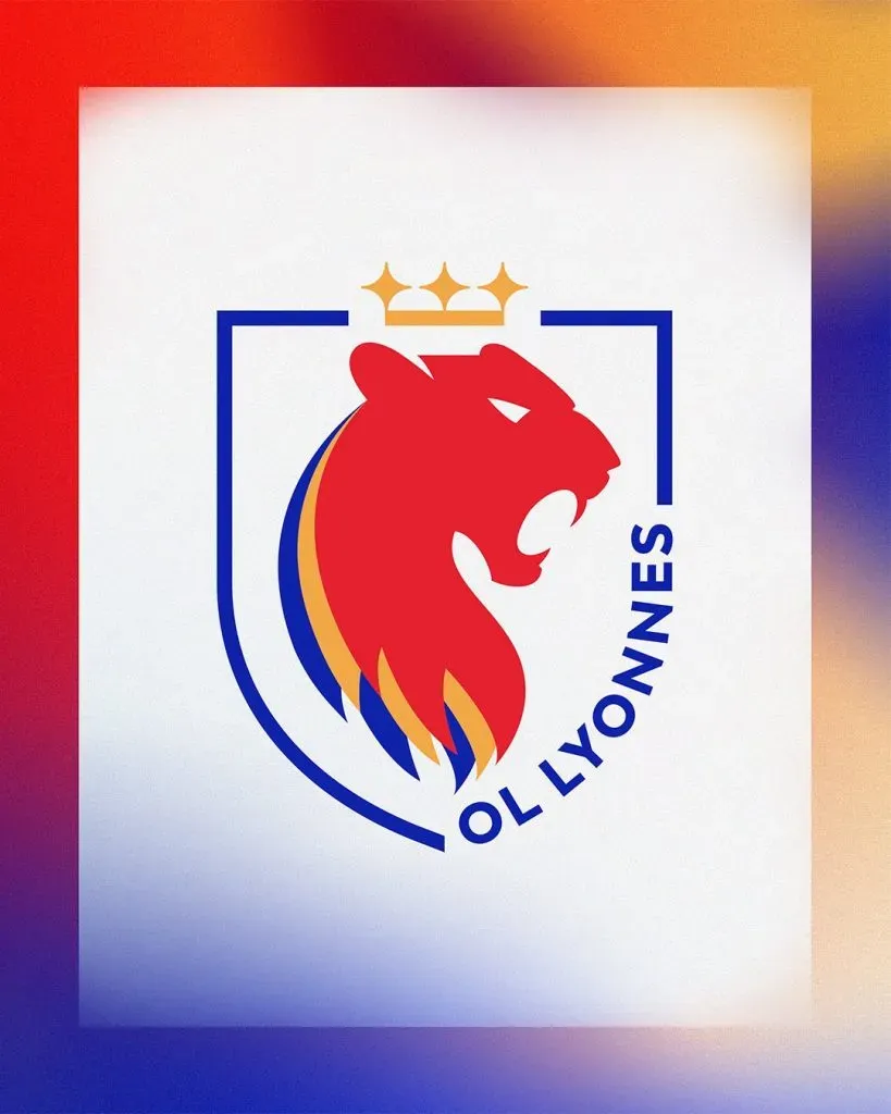 Novo escudo do OL Lyonnes (Reprodução/@ol__lyonnes)