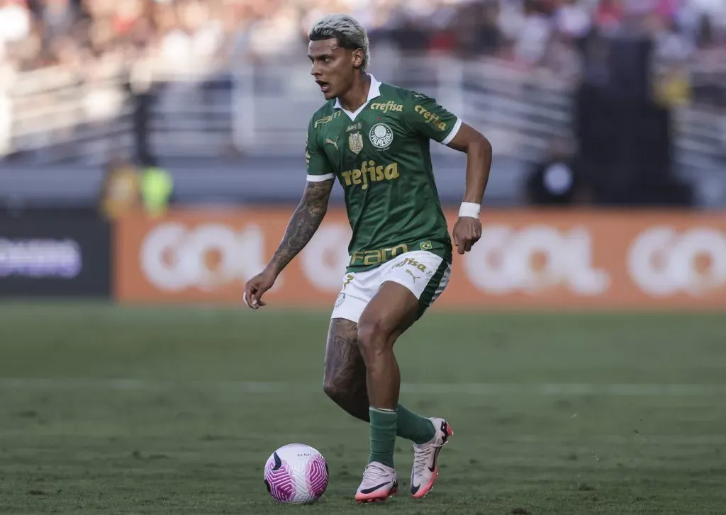 Richard Ríos pelo Palmeiras. (Photo by Alexandre Schneider/Getty Images)