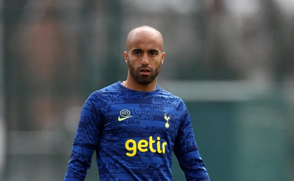 Lucas Moura nos tempos de Tottenham. Photo by Lewis Storey/Getty Images