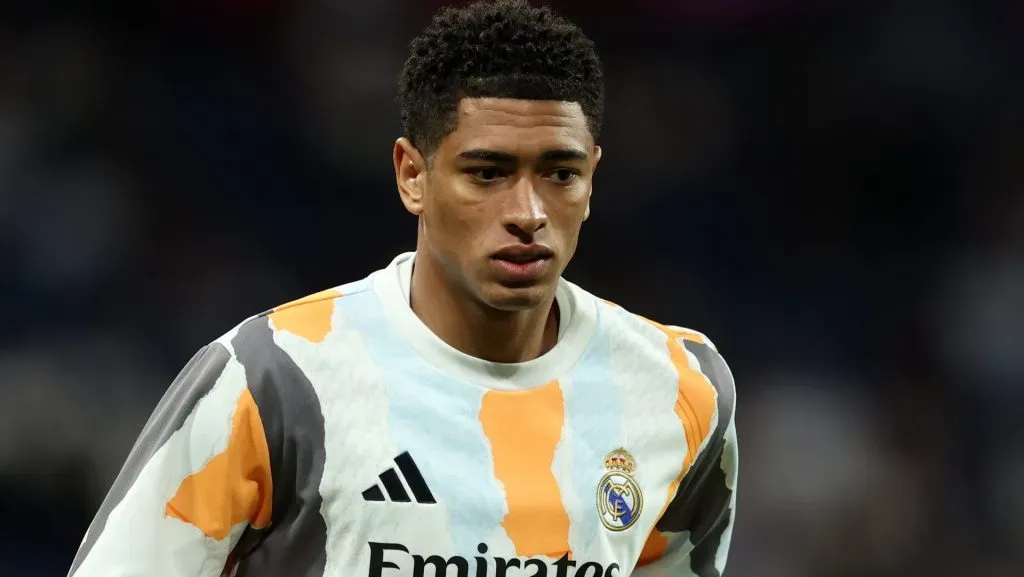 Bellingham, que é alvo do Manchester City, em ação no Real Madrid (Photo by Florencia Tan Jun/Getty Images)