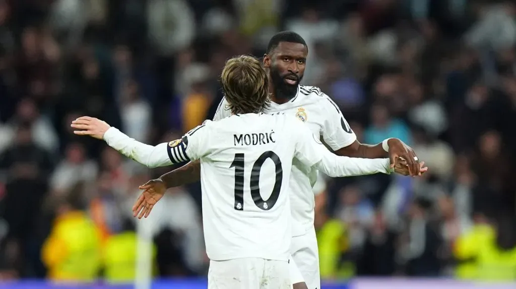 Modric e Rüdiger em campo pelo Real Madrid Foto: Angel Martinez/Getty Images