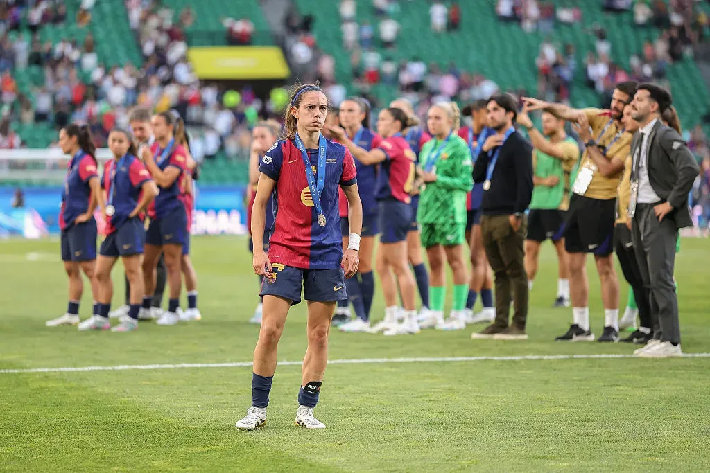Aitana Bonmati após a final da Women’s Champions League (Photo by Maja Hitij/Getty Images)