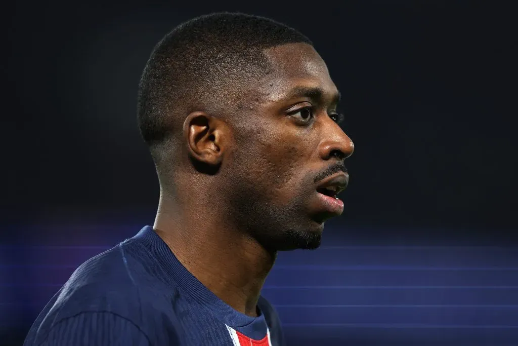 Dembélé com a camisa do PSG