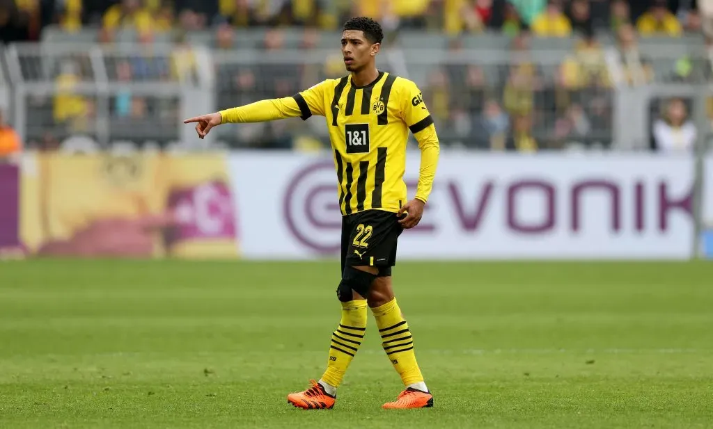 Jude Bellingham quando era do Borussia Dortmund. Foto: Lars Baron/Getty Images