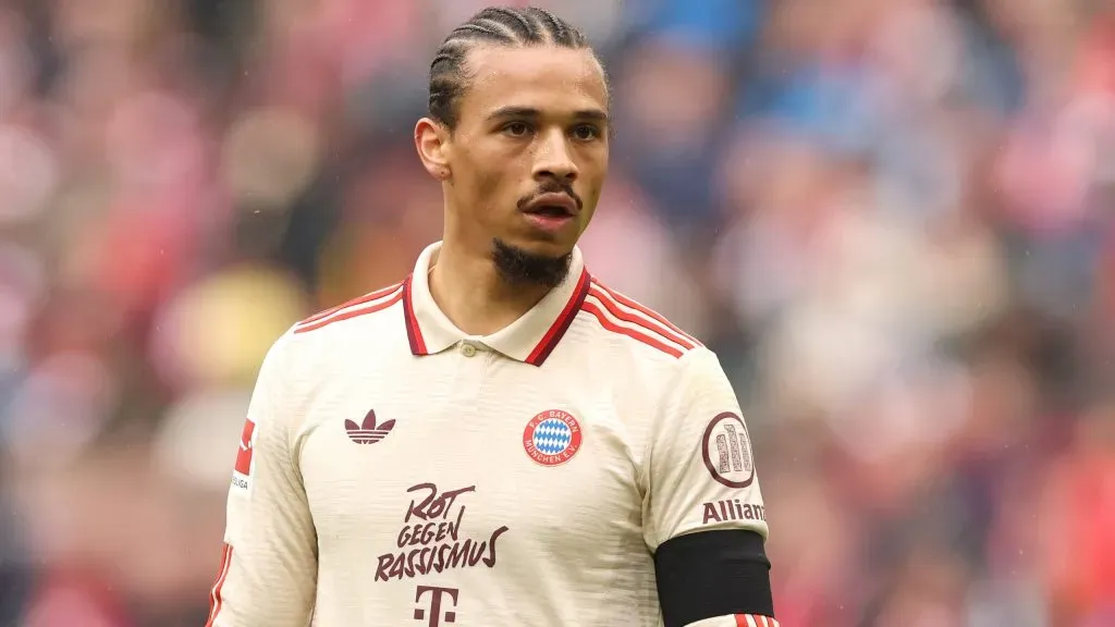 Leroy Sané em jogo do Bayern de Munique. Foto: Alexander Hassenstein/Getty Images