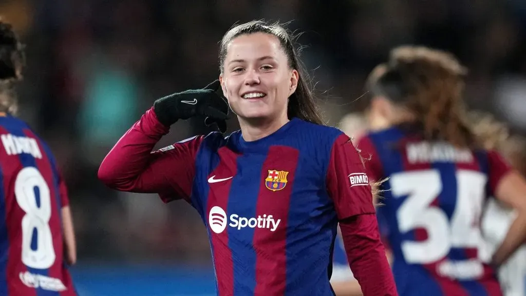 Cláudia Pina marcou dois e garantiu título do Barcelona