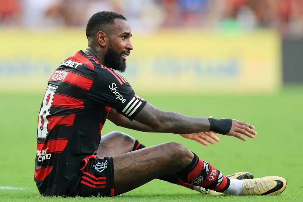 Gerson pelo Flamengo no Maracanã. (Photo by Buda Mendes/Getty Images)