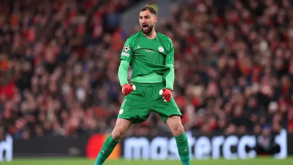 Donnarumma foi herói da classificação do PSG diante do Liverpool. Foto: Julian Finney/Getty Images