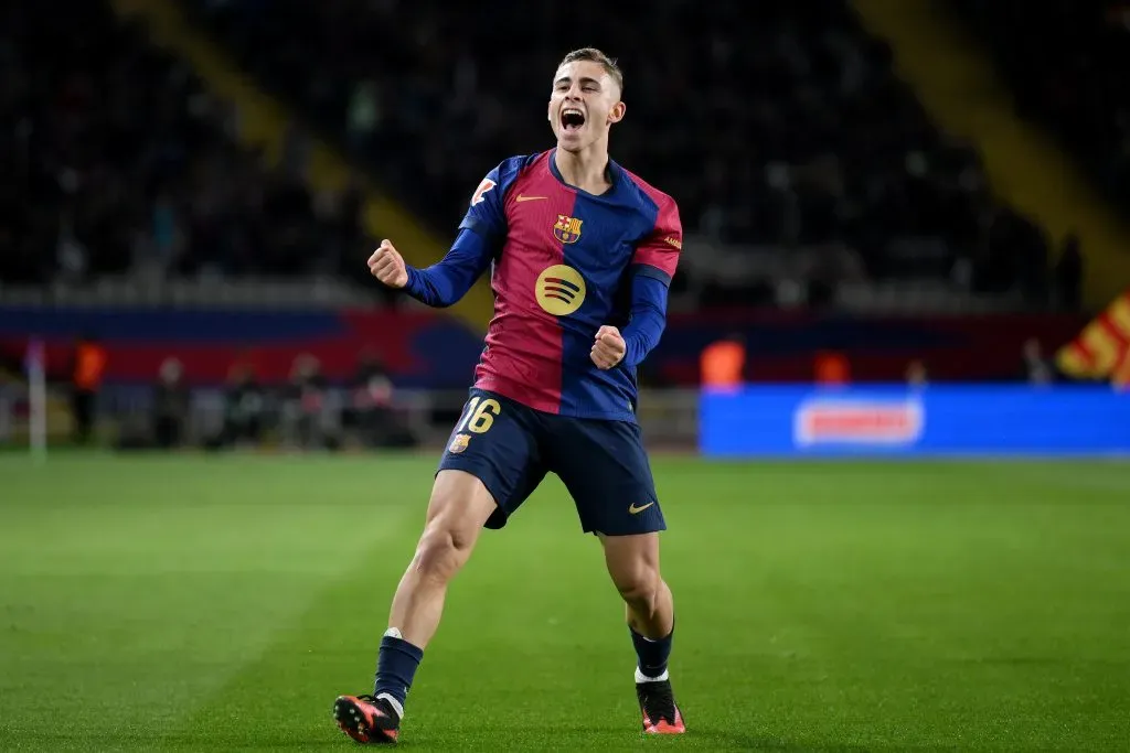 Fermín López pelo Barcelona. (Photo by David Ramos/Getty Images)