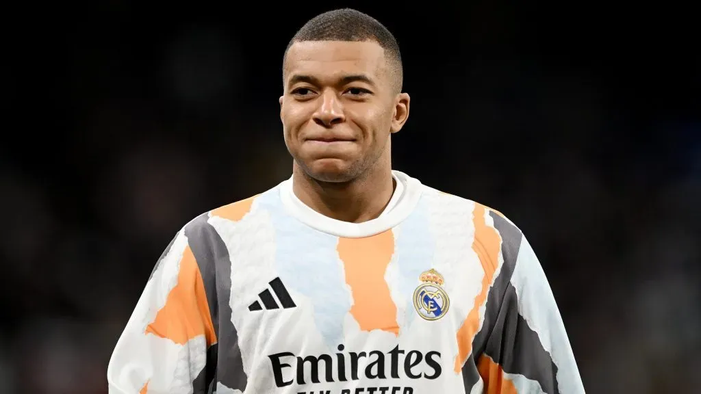 Mbappé em jogo do Real Madrid. Foto: Denis Doyle/Getty Images