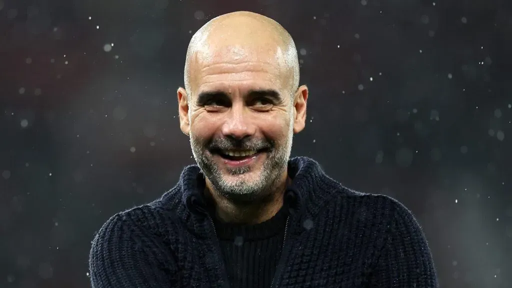Guardiola, de blusa preta