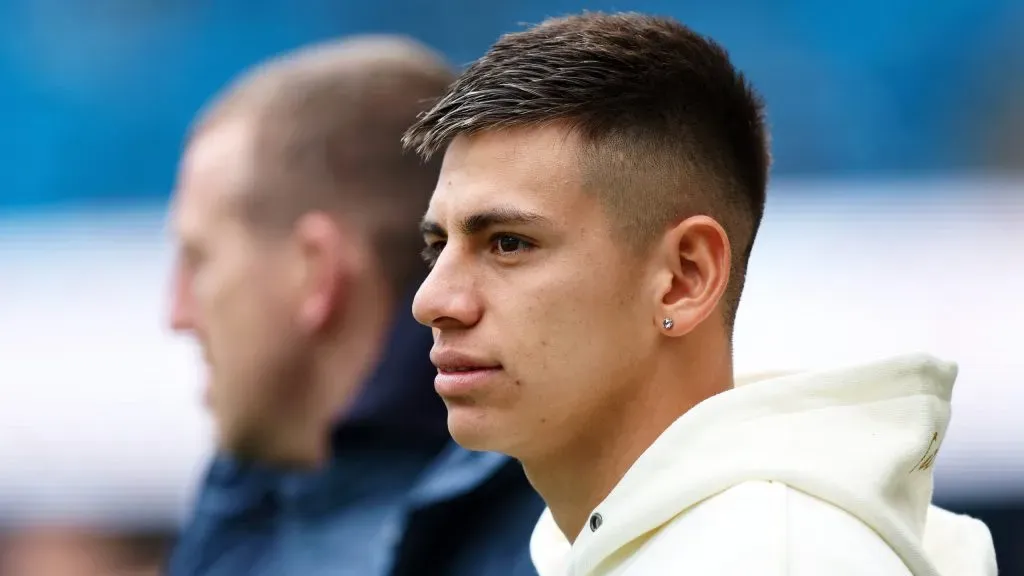 Cláudio Echeverri, meia do Manchester City. Foto: Matt McNulty/Getty Images