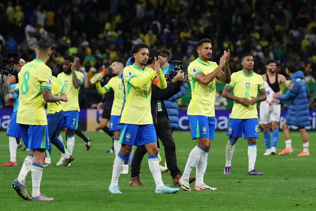 Marquinhos ao lado de Danilo (Photo by Wagner Meier/Getty Images)