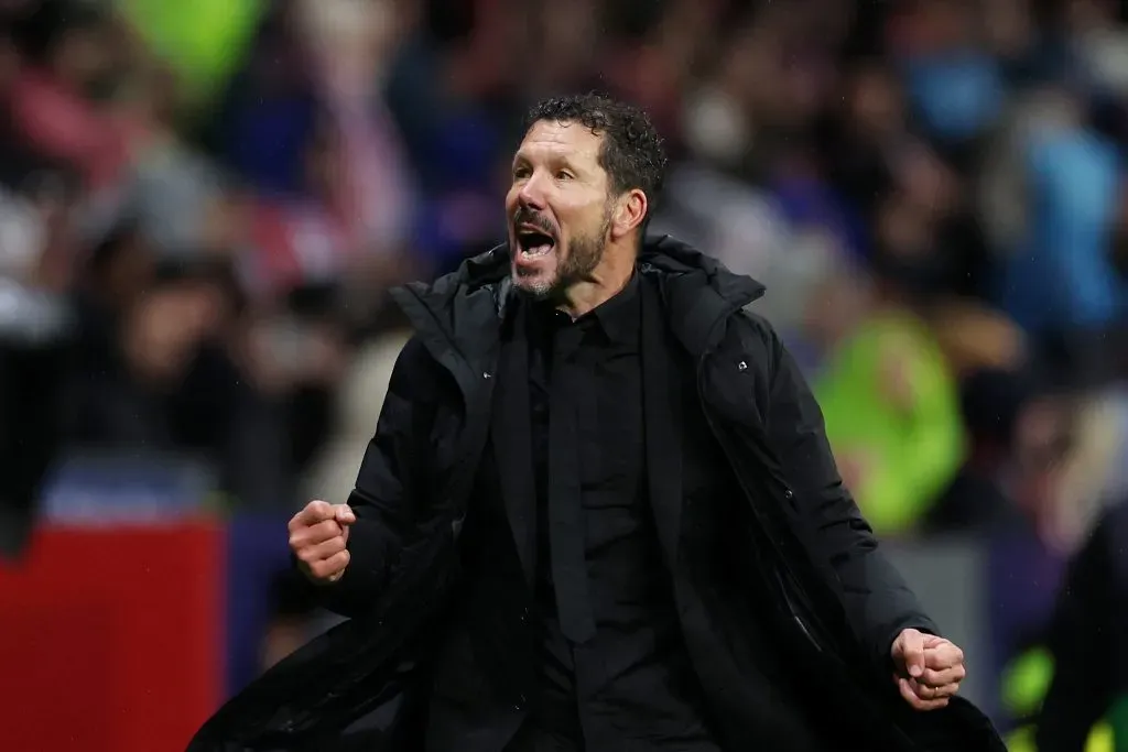 Diego Simeone, técnico do Atlético de Madrid. Foto: Florencia Tan Jun/Getty Images
