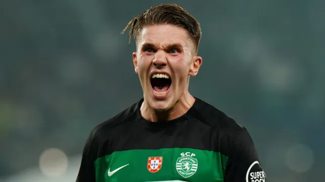 Gyokeres, cotado no Barcelona, em ação pelo Sporting. Foto: Gualter Fatia/Getty Images