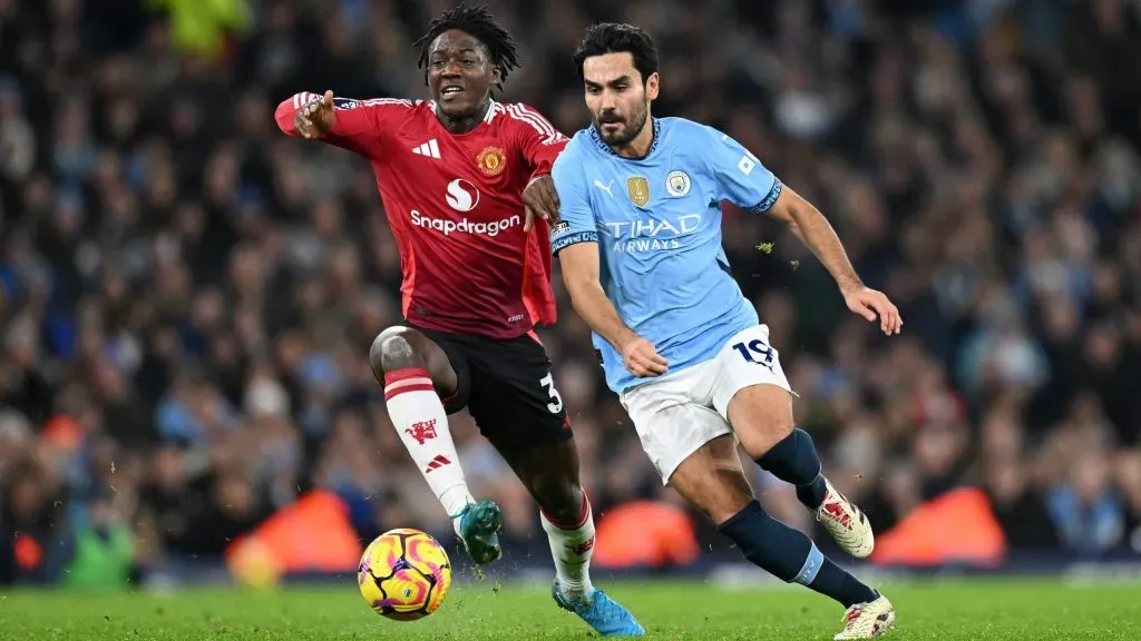 Gündogan em jogo do Manchester City. Foto: Michael Regan/Getty Images