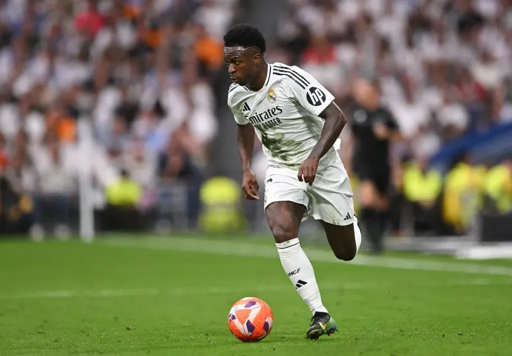 Vinicius marcou em 2024 diante dos mexicanos (Photo by Denis Doyle/Getty Images)