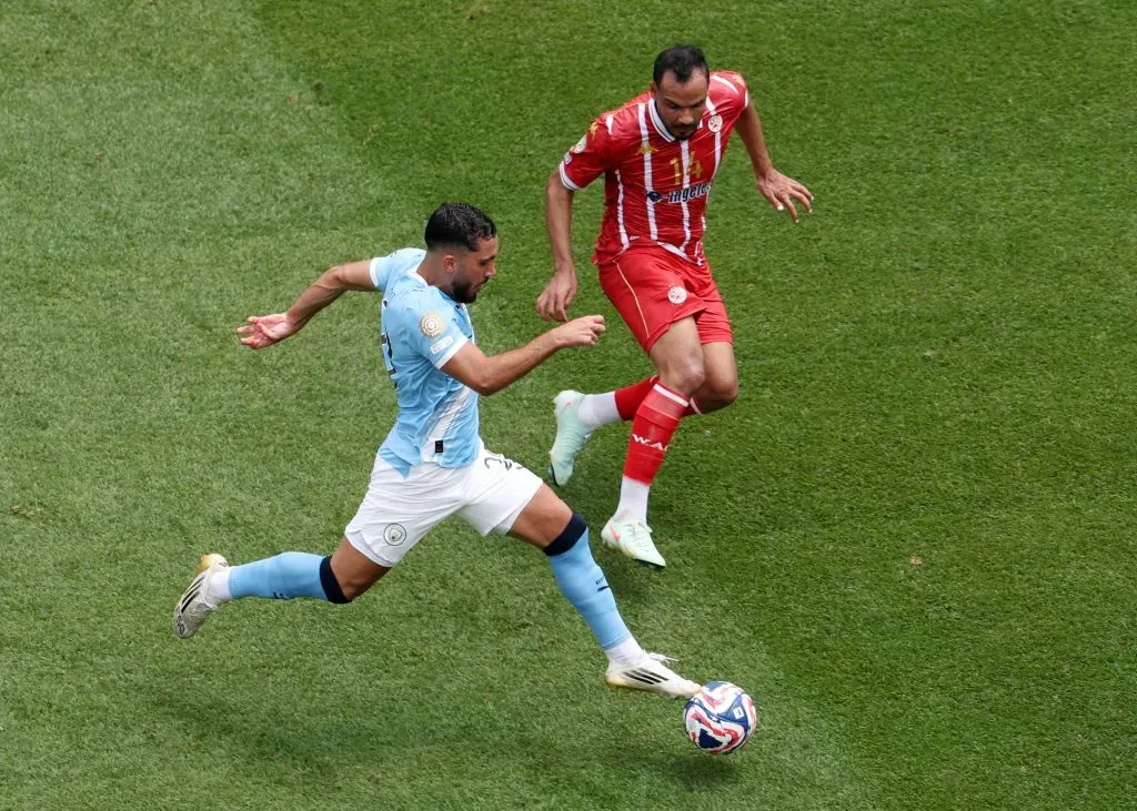 Cherki em campo pelo Manchester City.(Photo by Francois Nel/Getty Images)