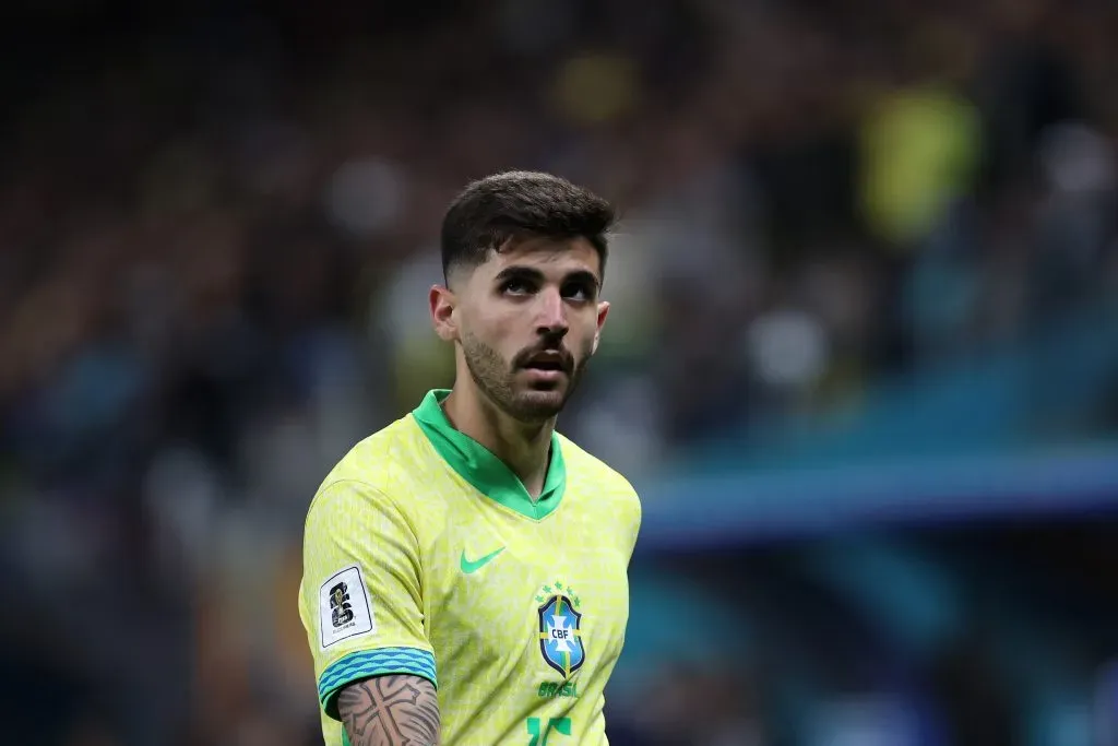 Beraldo em campo com a Seleção Brasileira (Photo by Ricardo Moreira/Getty Images)