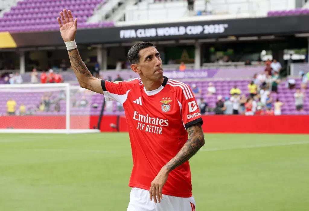Di María em campo pelo Benfica (Photo by Alex Grimm/Getty Images)