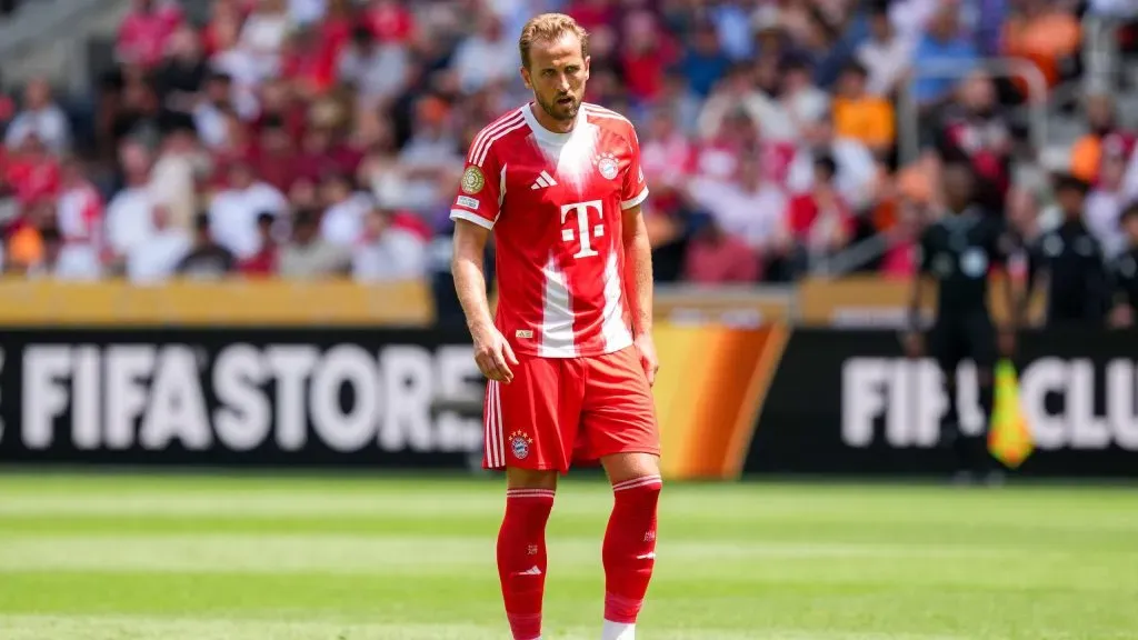 Harry Kane na estreia do Bayern de Munique. Foto: Dylan Buell/Getty Images