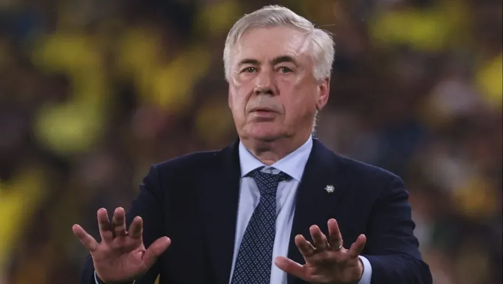 Carlo Ancelotti na sua estreia pela Seleção Brasileira. Foto: Franklin Jacome/Getty Images