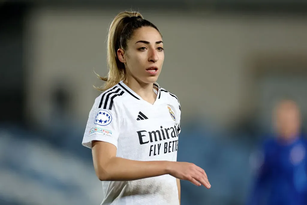 Olga Carmona atuando pelo Real Madrid (Photo by Florencia Tan Jun/Getty Images)