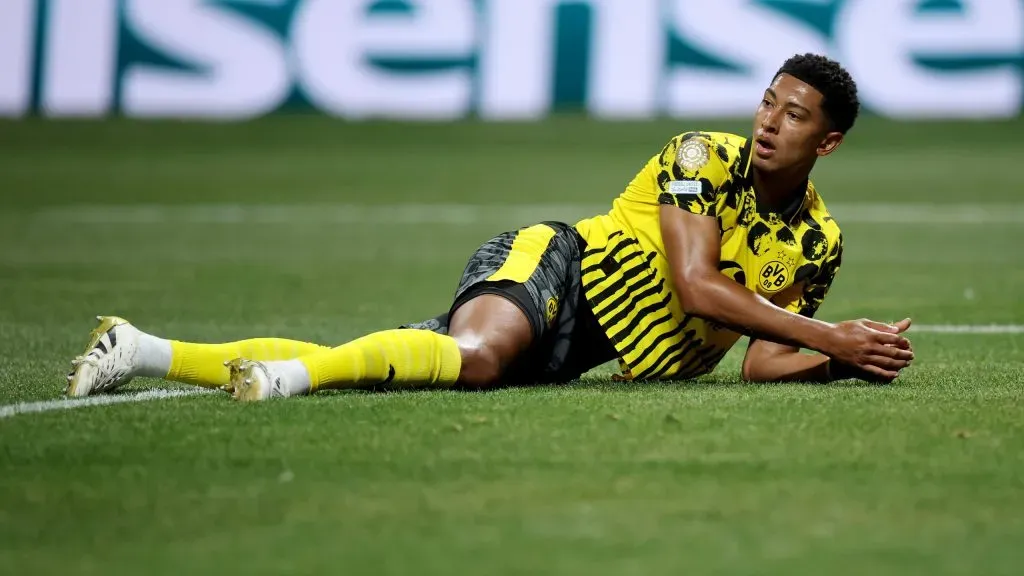Jobe Bellingham no jogo contra o Monterrey. Foto: Alex Grimm/Getty Images