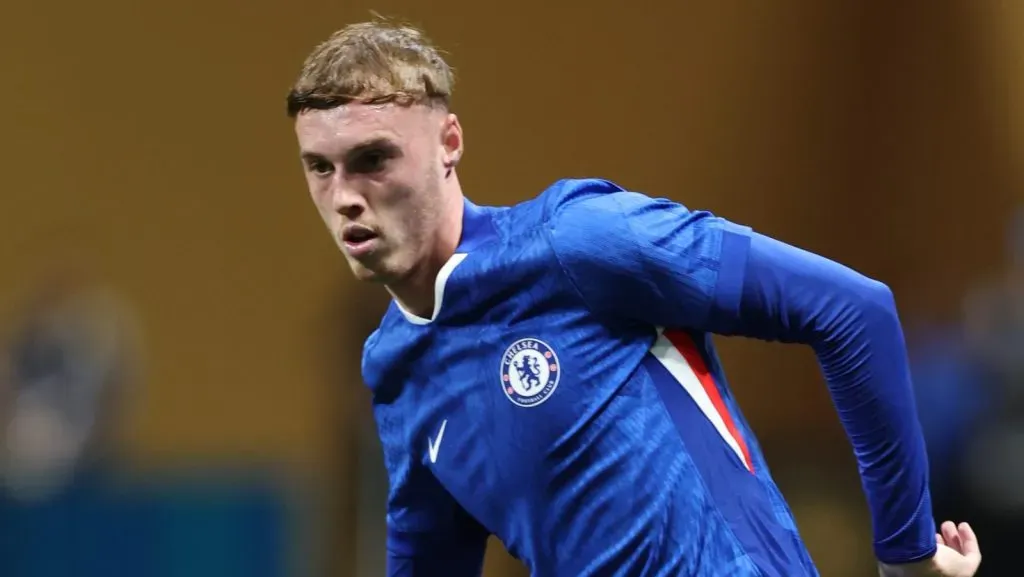 Cole Palmer, camisa 10 do Chelsea FC, domina a bola durante a partida do Grupo D da Copa do Mundo de Clubes da FIFA 2025 entre Chelsea FC e Los Angeles Football Club, no Mercedes-Benz Stadium, em 16 de junho de 2025, em Atlanta, Geórgia. (Foto de Alex Grimm/Getty Images)