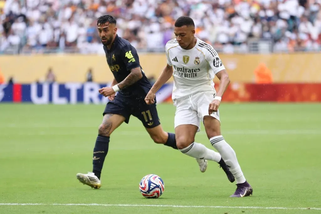 Mbappé pode jogar contra o PSG. (Photo by Megan Briggs/Getty Images)