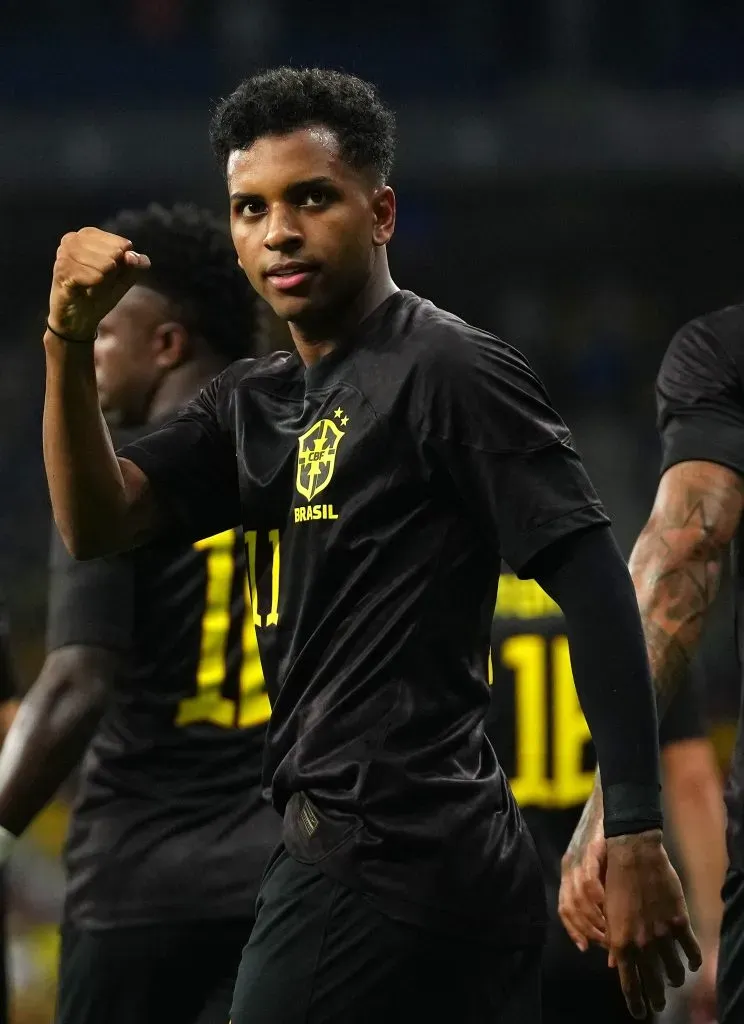 Rodrygo quer ficar em Madrid. (Photo by Alex Caparros/Getty Images)