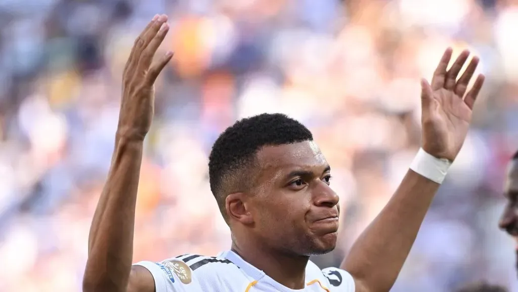 Kylian Mbappé, camisa 9 do Real Madrid . (Foto: David Ramos/Getty Images)