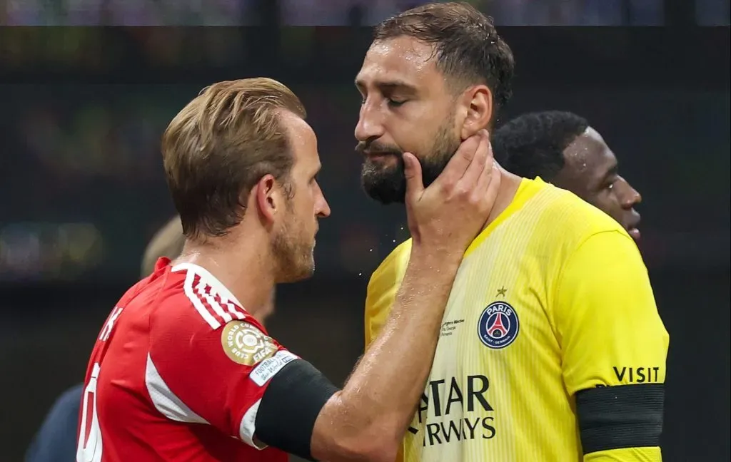 Kane e Donnarumma após a lesão de Musiala