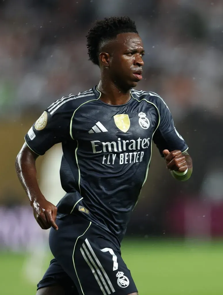 Vinicius Jr pode ficar na reserva contra PSG. (Photo by Francois Nel/Getty Images)
