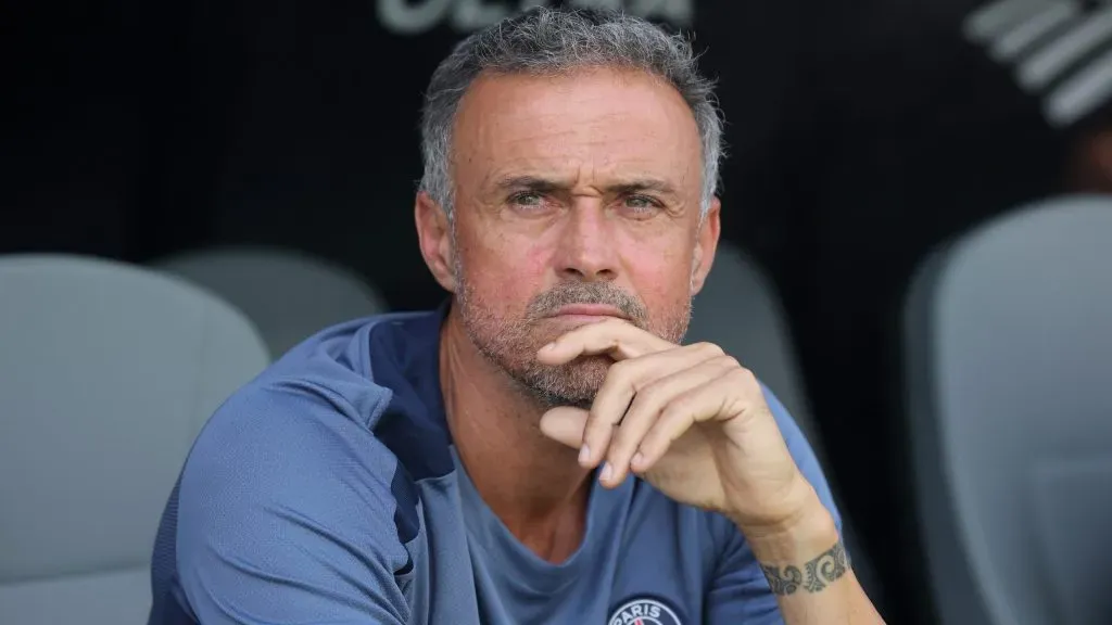 Luis Enrique, técnico do PSG. Foto: Alex Grimm/Getty Images