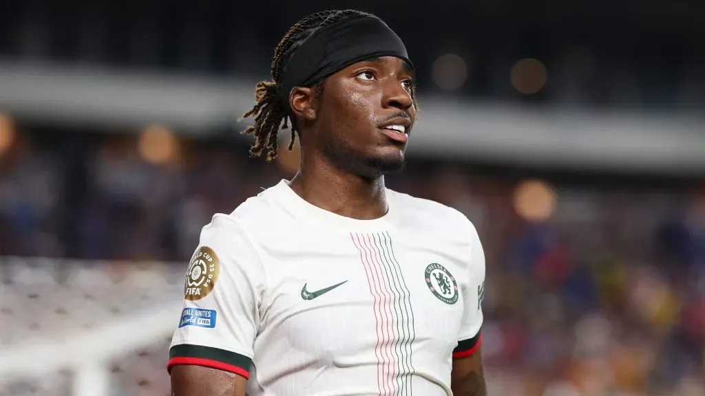 Noni Madueke, atacante do Chelsea, deve ser o novo reforço do Arsenal. Foto: Francois Nel/Getty Images