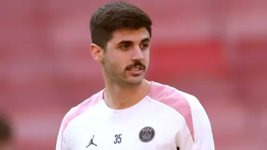 Beraldo em ação com o PSG. Foto: Alex Davidson/Getty Images
