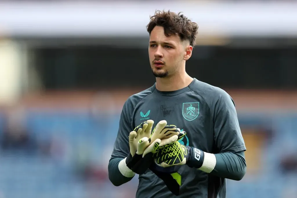 James Trafford pelo Burnley. (Photo by Matt McNulty/Getty Images)