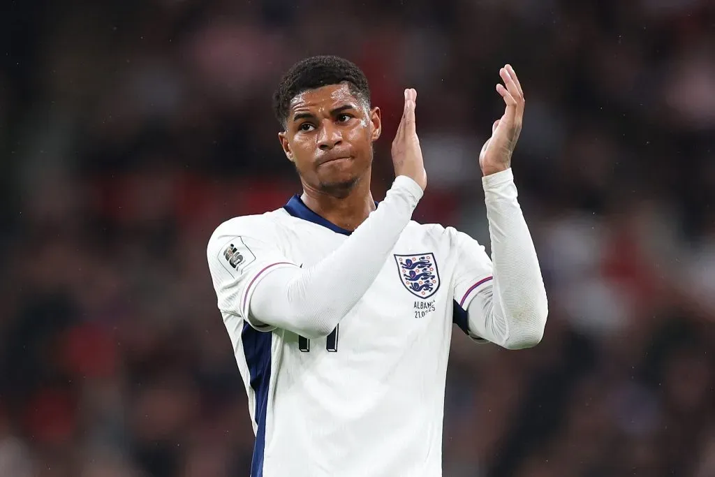 Marcus Rashford em campo