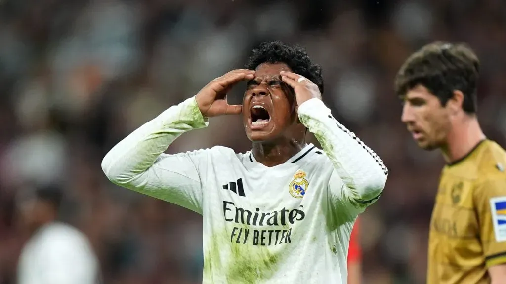 Endrick em campo pelo Real Madrid (Photo by Angel Martinez/Getty Images)