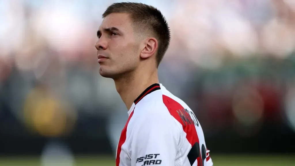 Franco Mastantuono, nova contratação do Real Madrid. Foto: Harry How/Getty Images